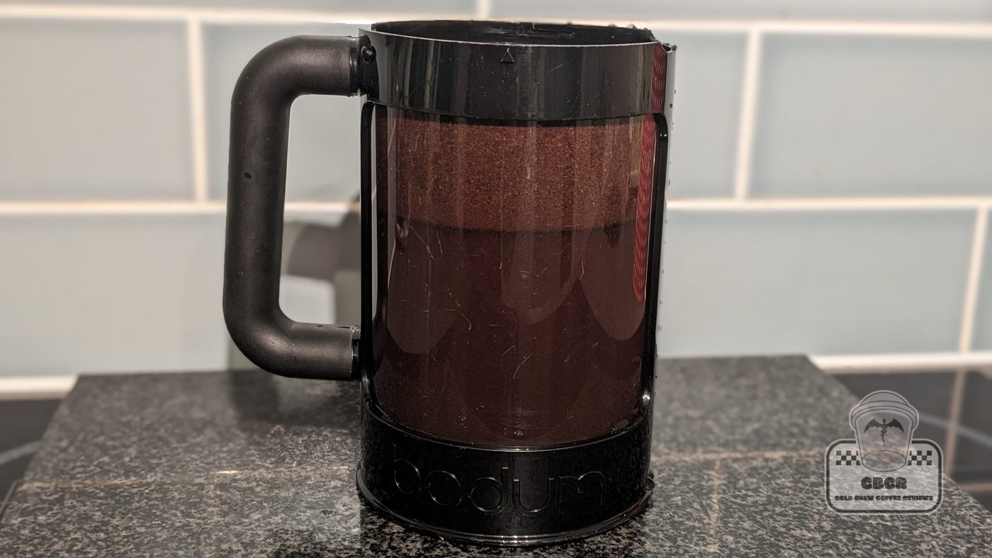 Asda Extra Special Brazilian Roast & Ground Coffee brewing in the bodum