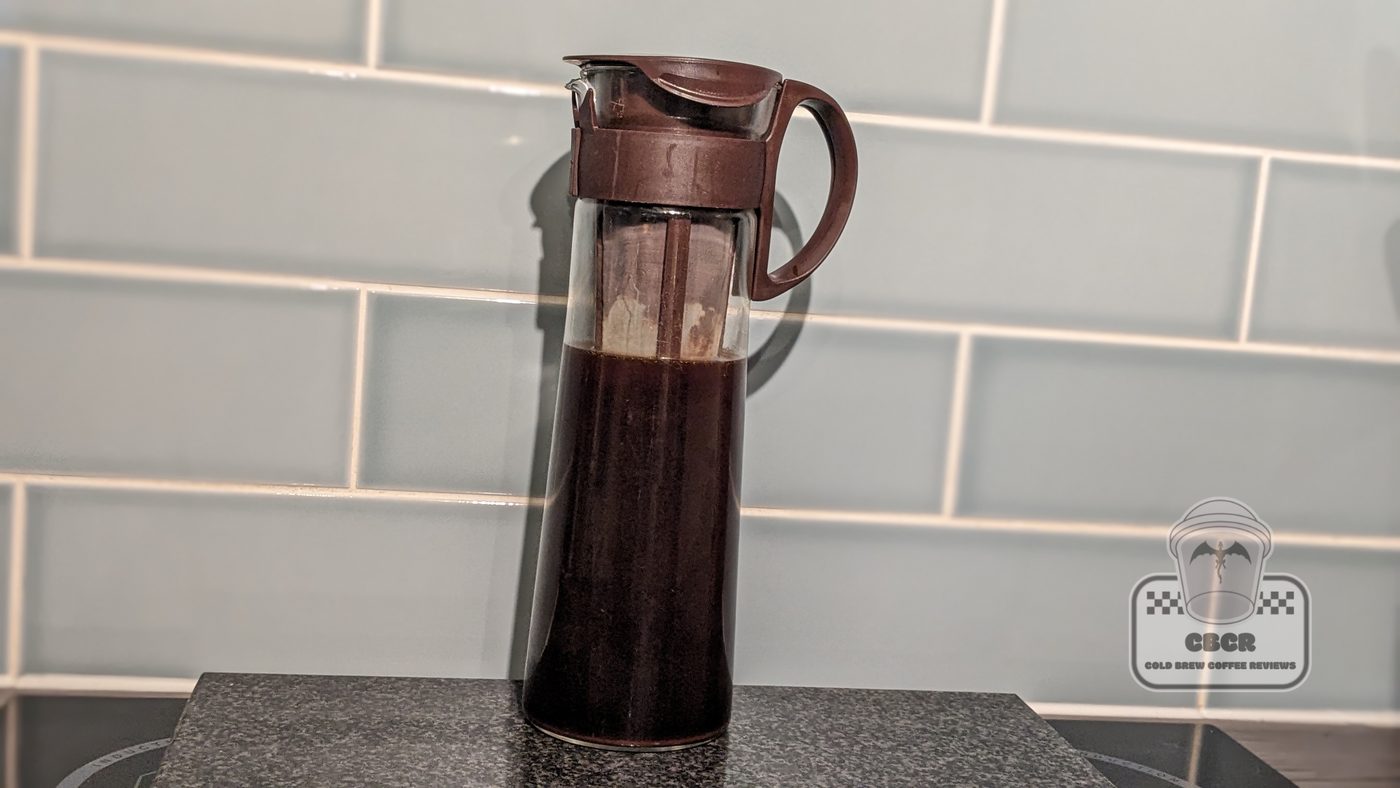 White Rose Coffee Roasters Brazil Bourbon Yellow Coffee in the Hario